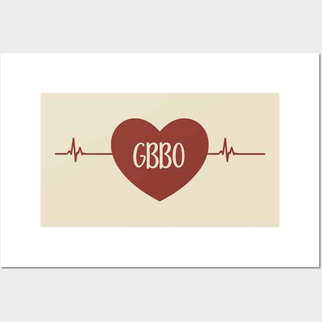 gbbo heart beat lovers Wall Art by shimodesign